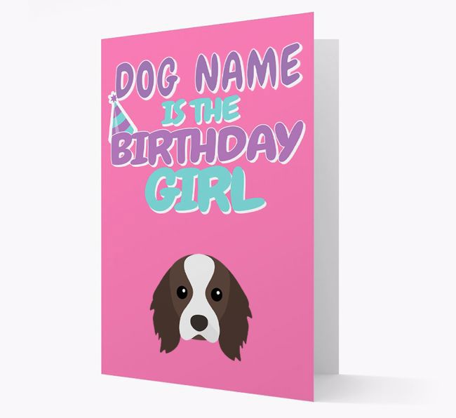 'Birthday Girl' Card with {breedFullName} Icon